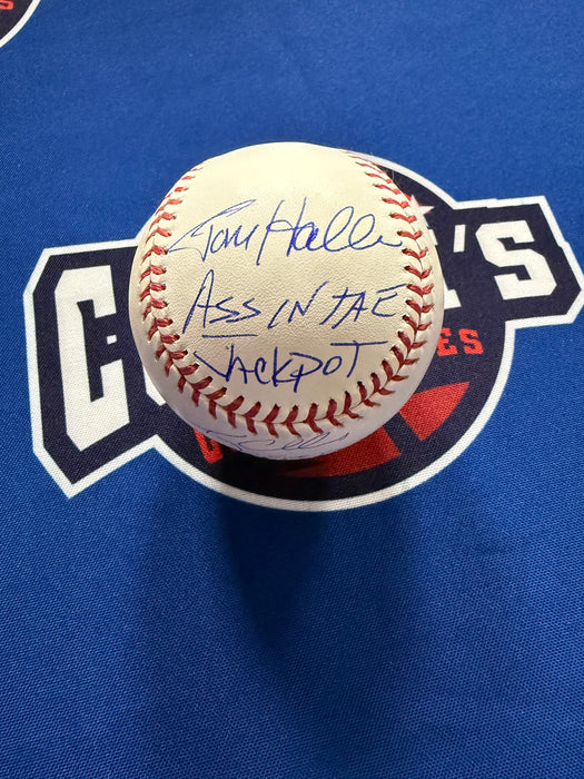 Terry Collins & Umpire Tom Hallion DUAL Autographed OML Baseball w/ Dual Inscriptions (JSA)