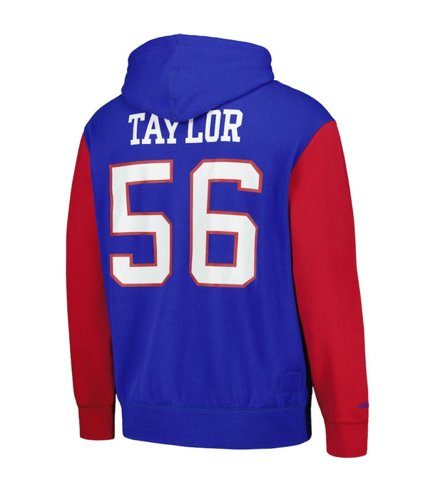 Lawrence Taylor LARGE New York Giants Mitchell & Ness Retired Player Name & Number Pullover Hoodie - Royal