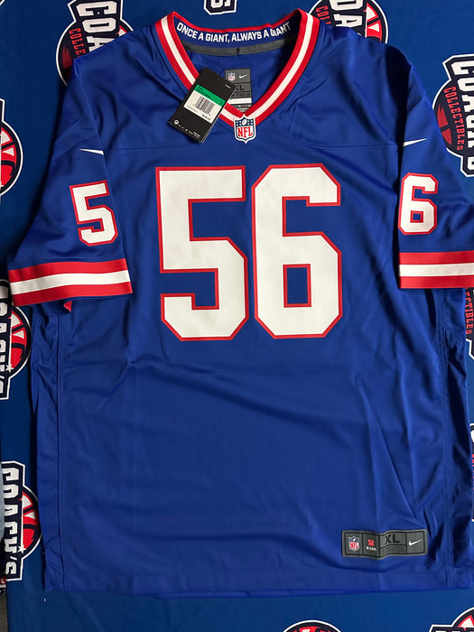 Lawrence Taylor Autographed NY Giants Nike On Field Blue Home Jersey with HOF 99 Inscription (JSA)