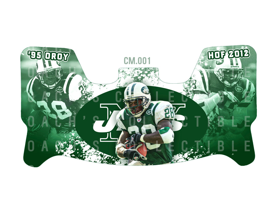 Curtis Martin Custom Visor for Any Full Size Riddell Helmet (Universal Fit)