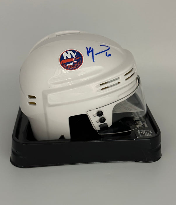 Ken Morrow Autographed NY Islanders Mini Helmet (JSA)