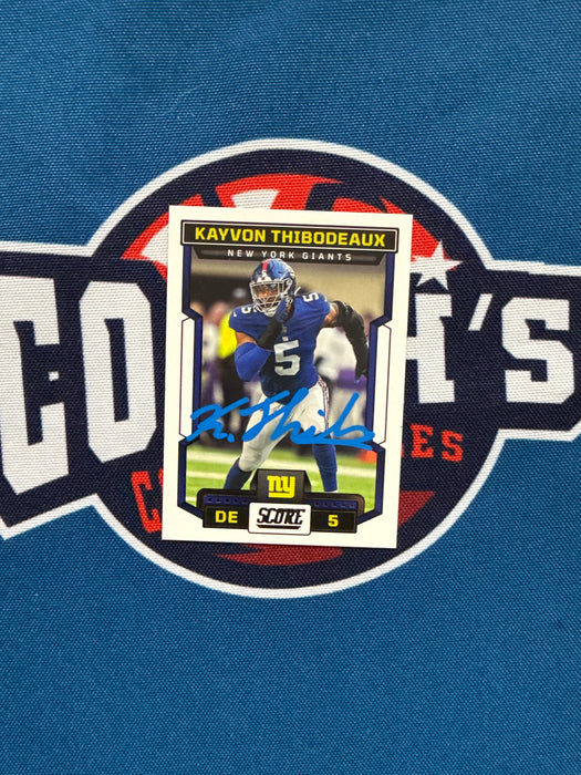 Kayvon Thibodeaux Autographed 2023 Panini Score #240 Card (GTP)