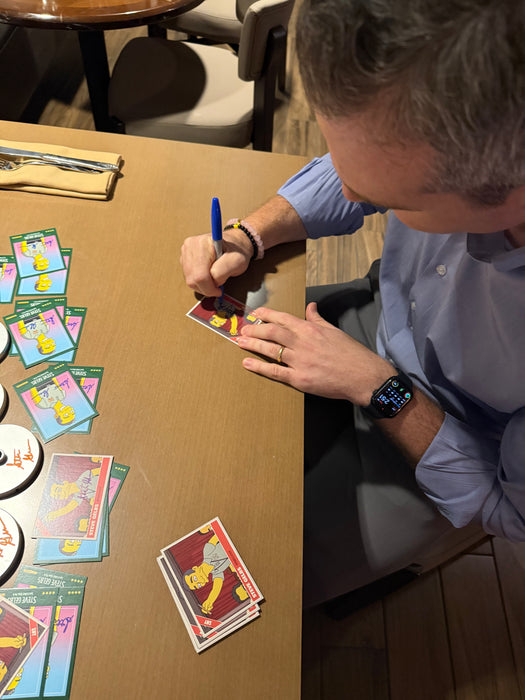 Steve Gelbs Autographed Custom Simpsons SNY Trading Card (GTP)