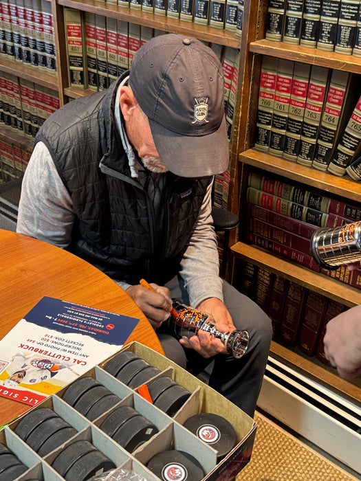 Islander Legends Multi Autographed 8" Mini NHL Stanley Cup w Display Box (JSA)