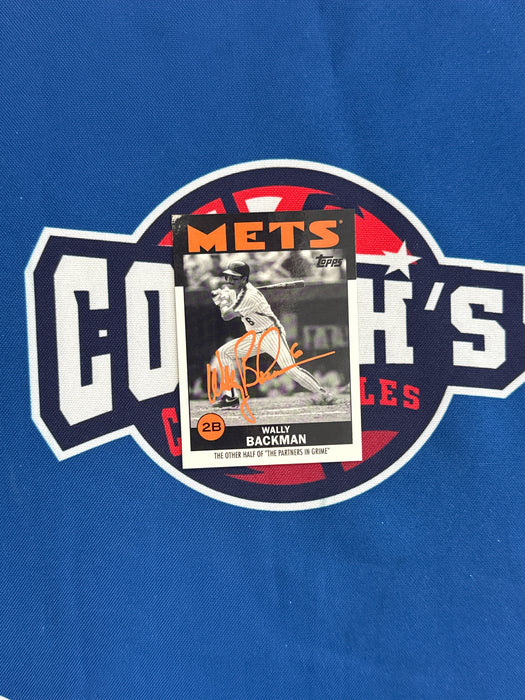 Wally Backman Autographed 2021 Topps Once Upon a Time in Queens Special Set Card (GTP)