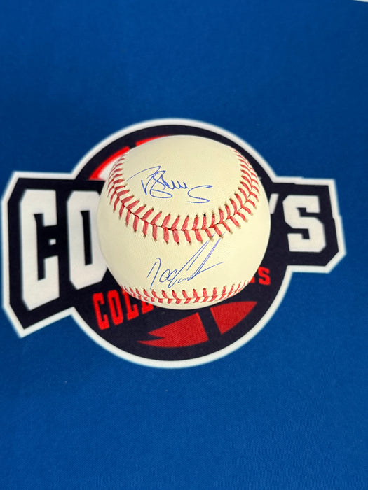 Darryl Strawberry & Dwight Gooden DUAL Autographed OML Baseball (JSA)
