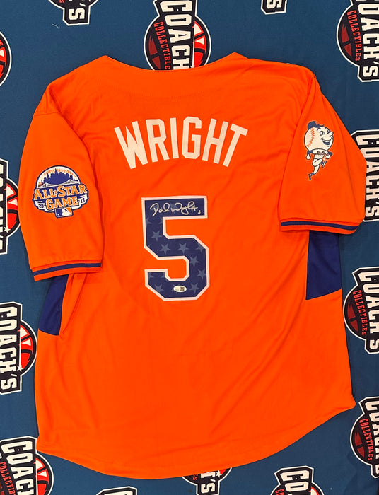 David Wright Autographed CUSTOM 2013 All Star Jersey (JSA)
