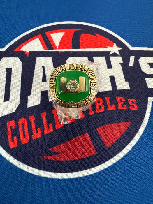 Miami Hurricanes 2001 Replica College Football National Championship Ring
