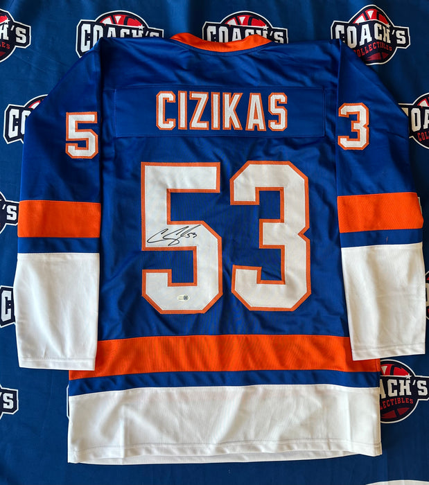 Casey Cizikas Autographed CUSTOM NY Islanders Blue Jersey (JSA)