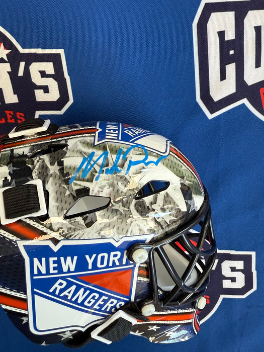 Mike Richter Autographed NY Rangers Mini Goalie Mask (JSA)