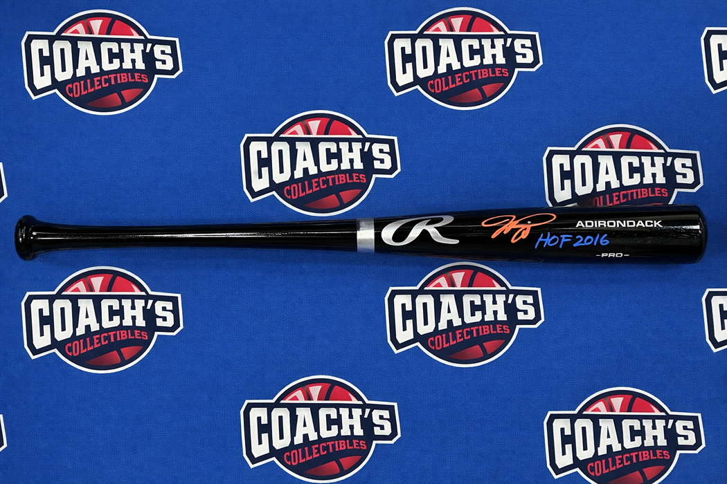 Mike Piazza Autographed Rawlings Black Pro Model Bat w/ HOF 2016 (Fanatics)