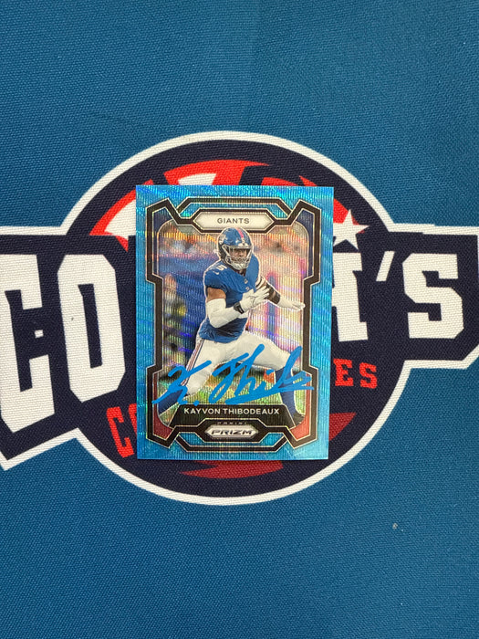 Kayvon Thibodeaux Autographed 2023 Panini Prizm #224 Blue 112/199 Card (GTP)