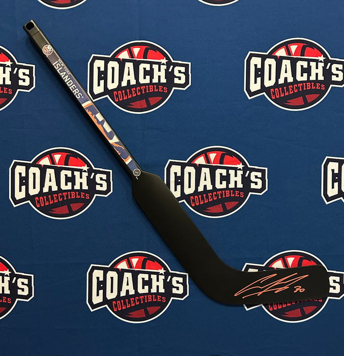 Ilya Sorokin Autographed New York Islanders Mini Goalie Stick (Fanatics)