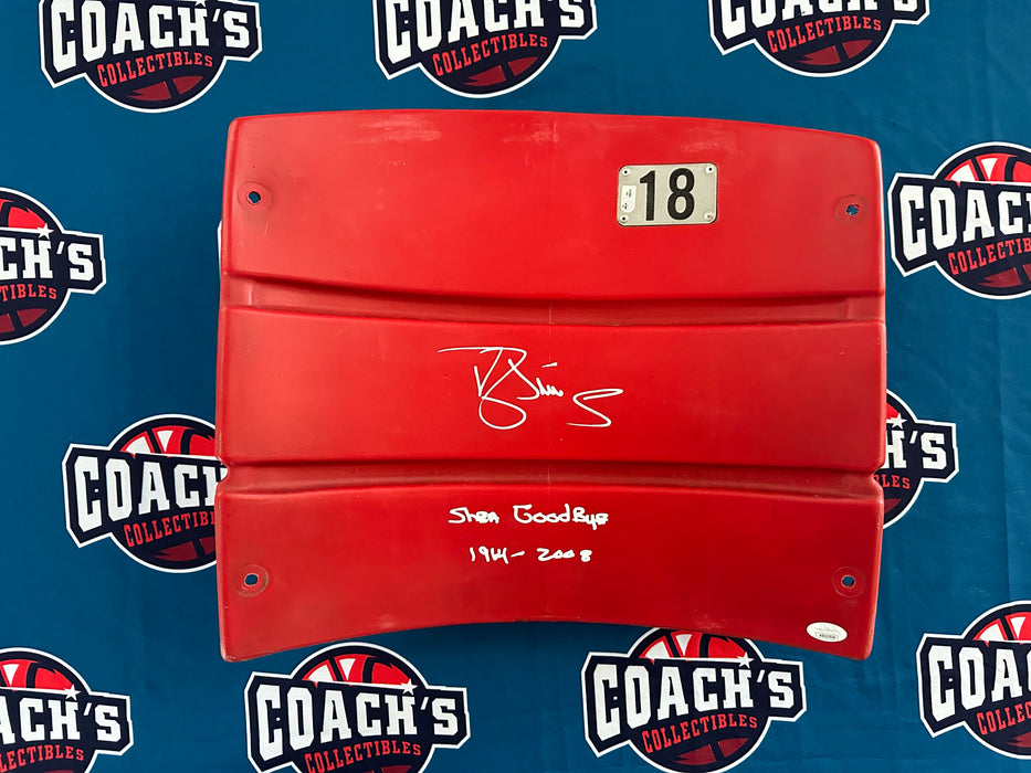 Darryl Strawberry Autographed Authentic Red Shea Stadium Seatback #18 w/ Inscr (JSA)