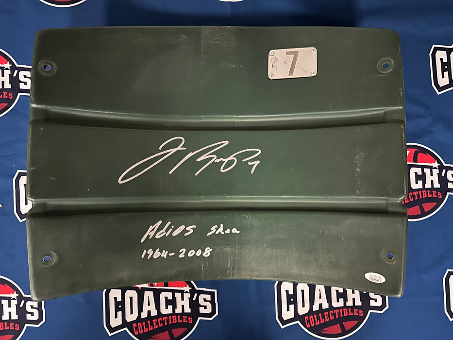 Jose Reyes Autographed Shea Stadium Authentic Green Seat Back w/ Adios Shea  Inscription  (JSA)
