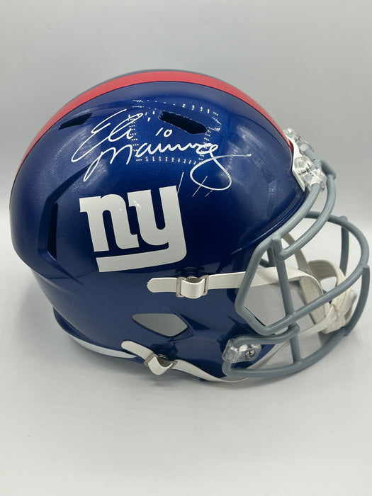 eli manning football helmet Eli Manning Autographed New York Giants Speed Replica Helmet (Fanatics)