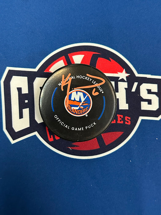 Ken Morrow Autographed NY Islanders Game Puck (JSA)