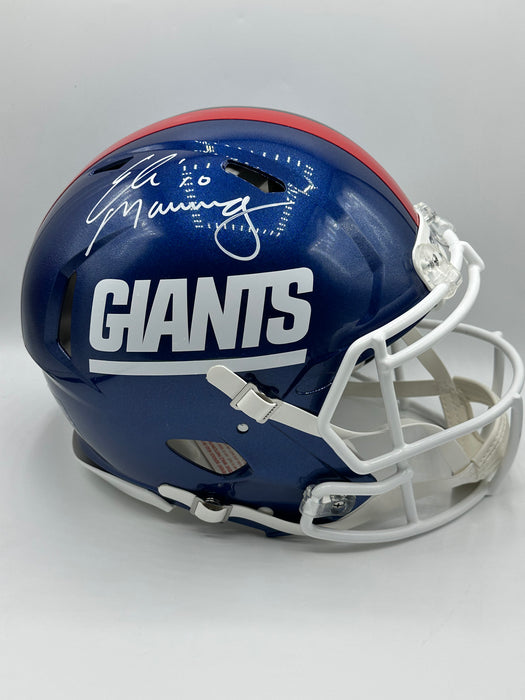 Eli Manning Autographed New York Giants Color Rush Authentic Helmet (Fanatics)