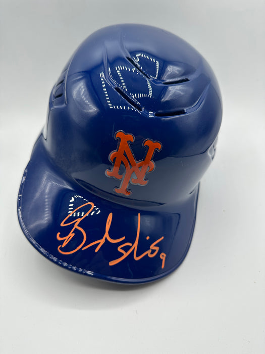 Brandon Nimmo Autographed NY Mets Full Size Cool Flo Authentic Batting Helmet (Fanatics)
