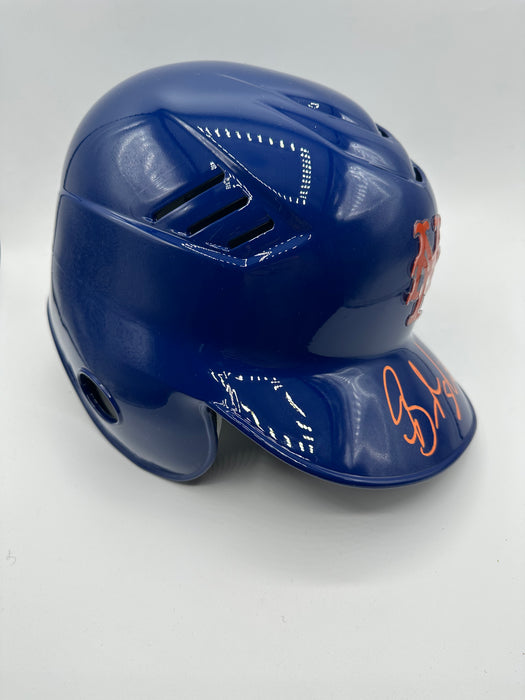 Brandon Nimmo Autographed NY Mets Full Size Cool Flo Authentic Batting Helmet (Fanatics)