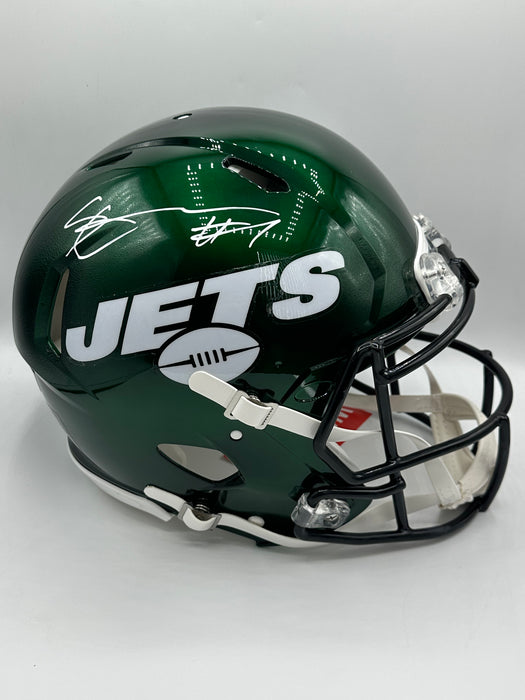 Sauce Gardner Autographed NY Jets Speed Authentic Helmet (Beckett)