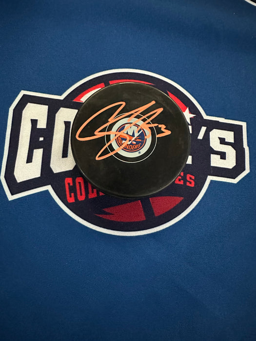Casey Cizikas Autographed NY Islanders Puck (JSA)