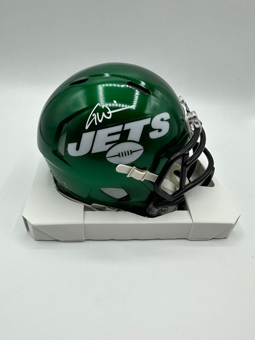 Garrett Wilson Autographed NY Jets Speed Mini Helmet (Fanatics)