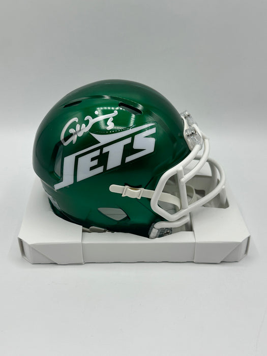 Garrett Wilson Autographed NY Jets 2024 Speed Mini Helmet (Fanatics)