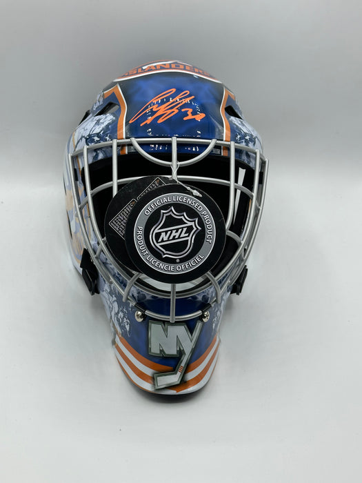 Ilya Sorokin Autographed New York Islanders Full Size Replica Goalie Helmet (Fanatics)