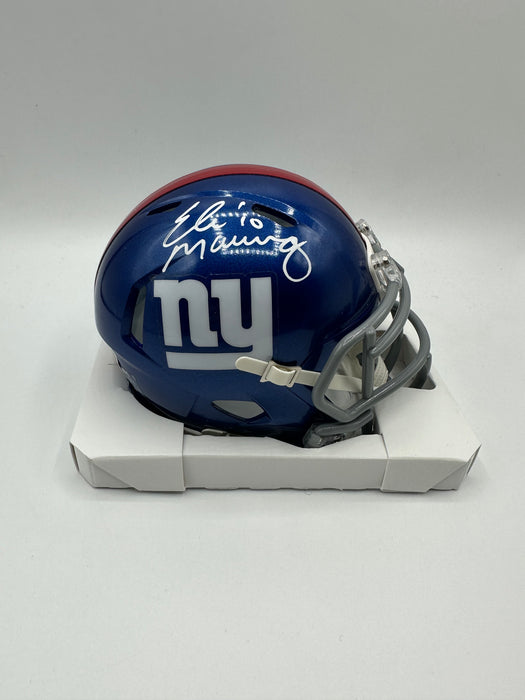 Eli Manning Autographed NY GIants Speed Mini Helmet (Fanatics)