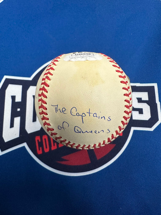 Captains of Queens Autographed Baseball #4 w/ Inscription (JSA/Beckett)