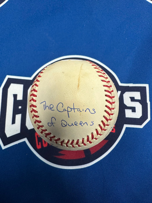 Captains of Queens Autographed Baseball #5 w/ Inscription (JSA/Beckett)