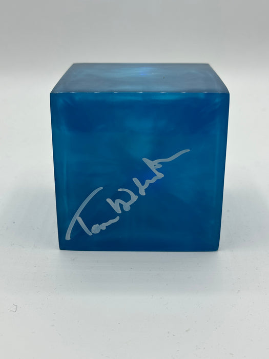 Tom Hiddleston Autographed 4" Tesseract Cube (SWAU)