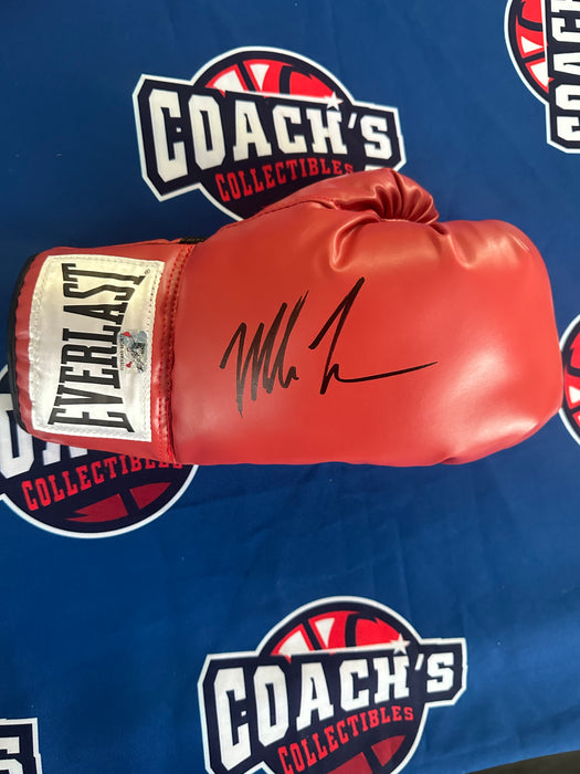 Mike Tyson Autographed Red Everlast Boxing Glove (Fitterman Sports)
