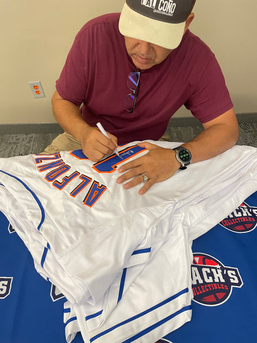 Edgardo Alfonzo Autographed Custom NY Mets White Jersey (Beckett)