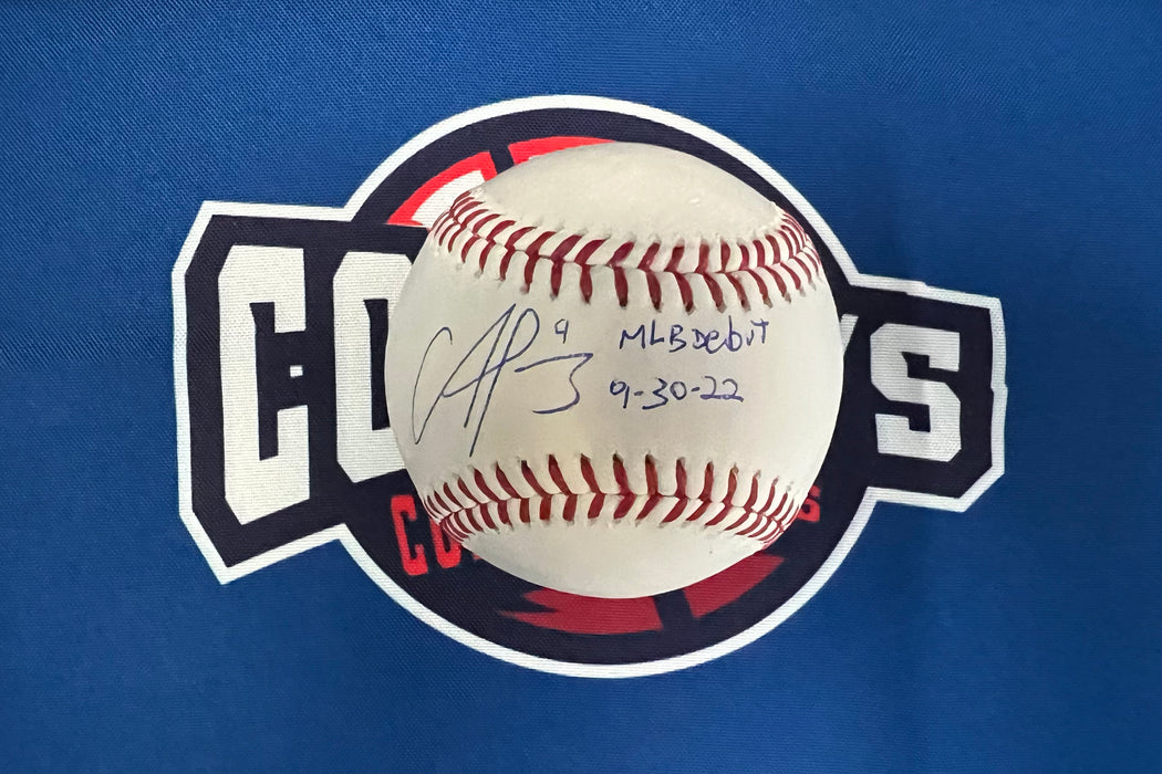 Francisco Alvarez Autographed OMLB w/ MLB Debut 9-30-22 Inscription (Beckett)