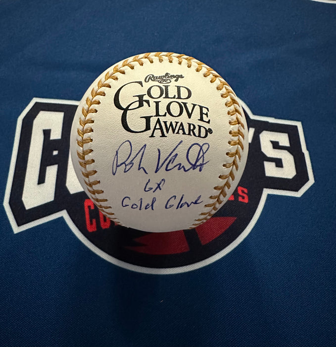 Robin Ventura Autographed Gold Glove Baseball w/ 6x Gold Glove Inscription (JSA)