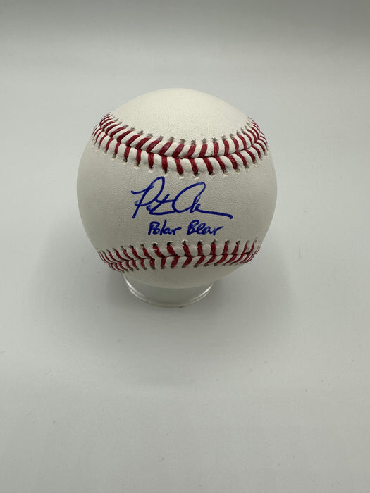 Pete Alonso Autographed OMLB with Polar Bear Inscription (Fanatics/MLB)