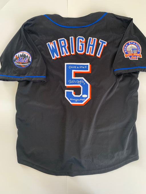 David Wright Game-Worn Pinstripe Jersey - Mets History