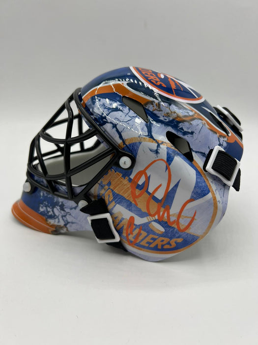 Semyon Varlamov Autographed NY Islanders Mini Goalie Helmet (JSA)