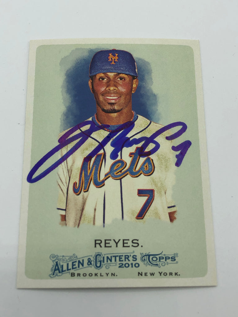 2008 Topps Allen Ginter #AGA-JR JOSE REYES NY Mets Autograph