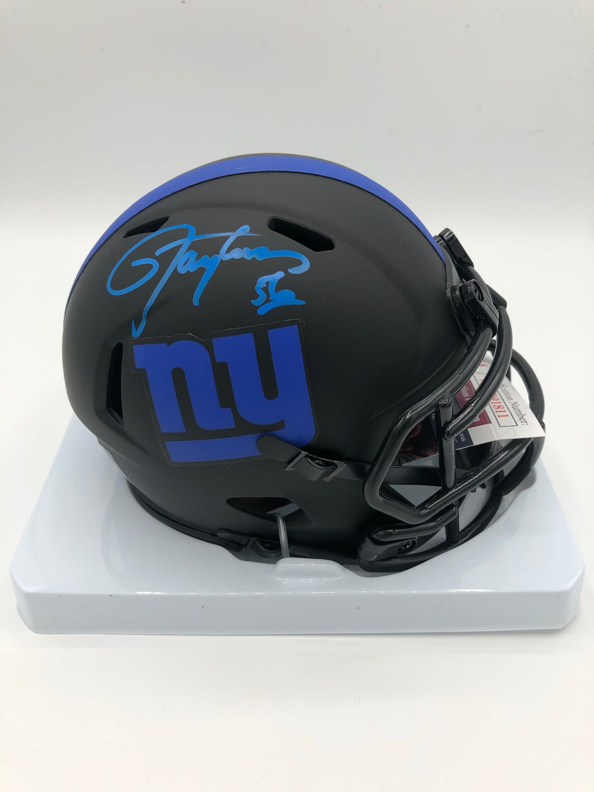 Lawrence Taylor Autographed Alternate Riddell NYG Eclipse Mini Helmet ...