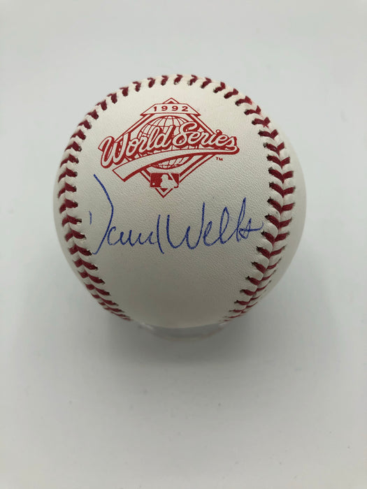 David Wells Autographed 1992 World Series Baseball (JSA)