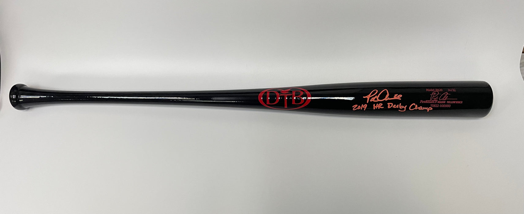 Pete Alonso Autographed Dove Tail 2019 Home Run Derby Game Model Bat with Inscription (Fanatics/MLB)
