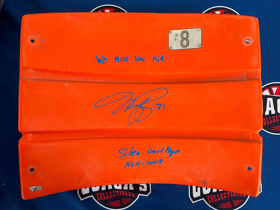 Mike Piazza Autographed Shea Stadium Authentic Orange Seat Back w/ Multi Inscription (Fanatics)