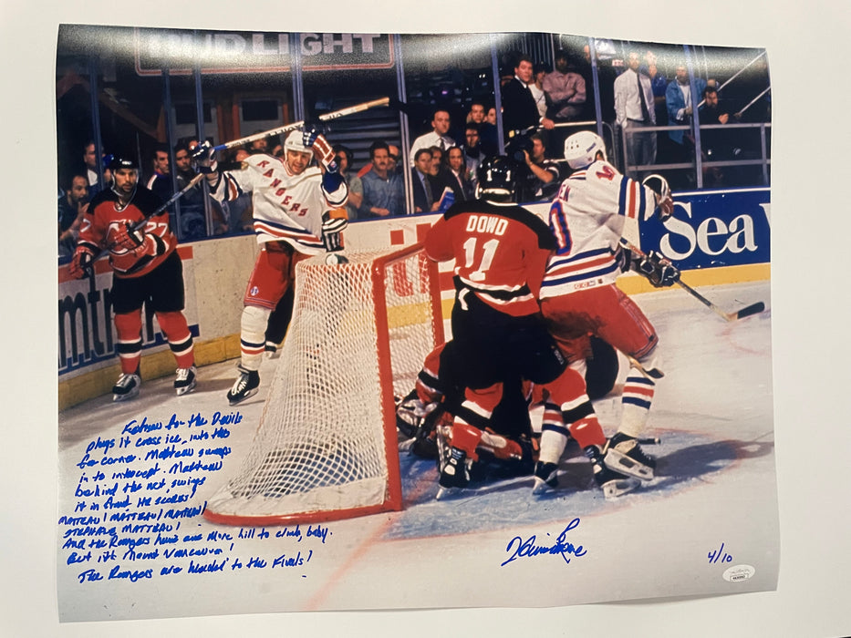 Howie Rose Autographed 16x20 Photo with Full Story Inscription LE 4/10 (JSA)