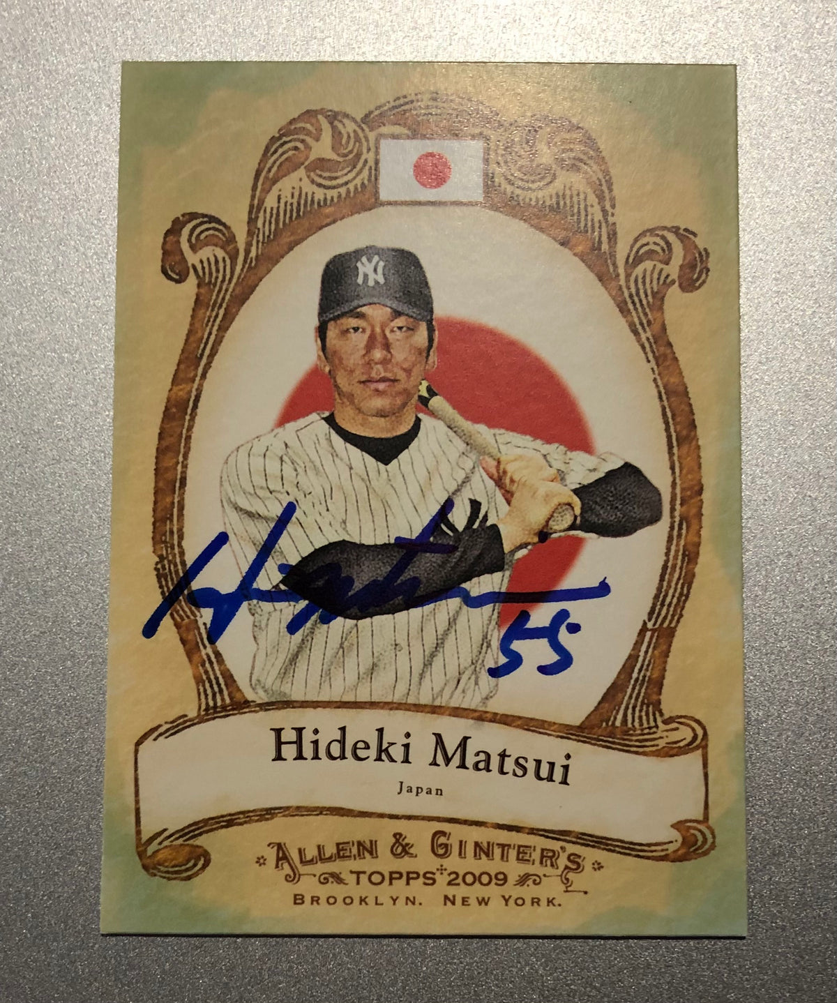 Hideki Matsui Signed Autographed 2004 UD National Trading Card 