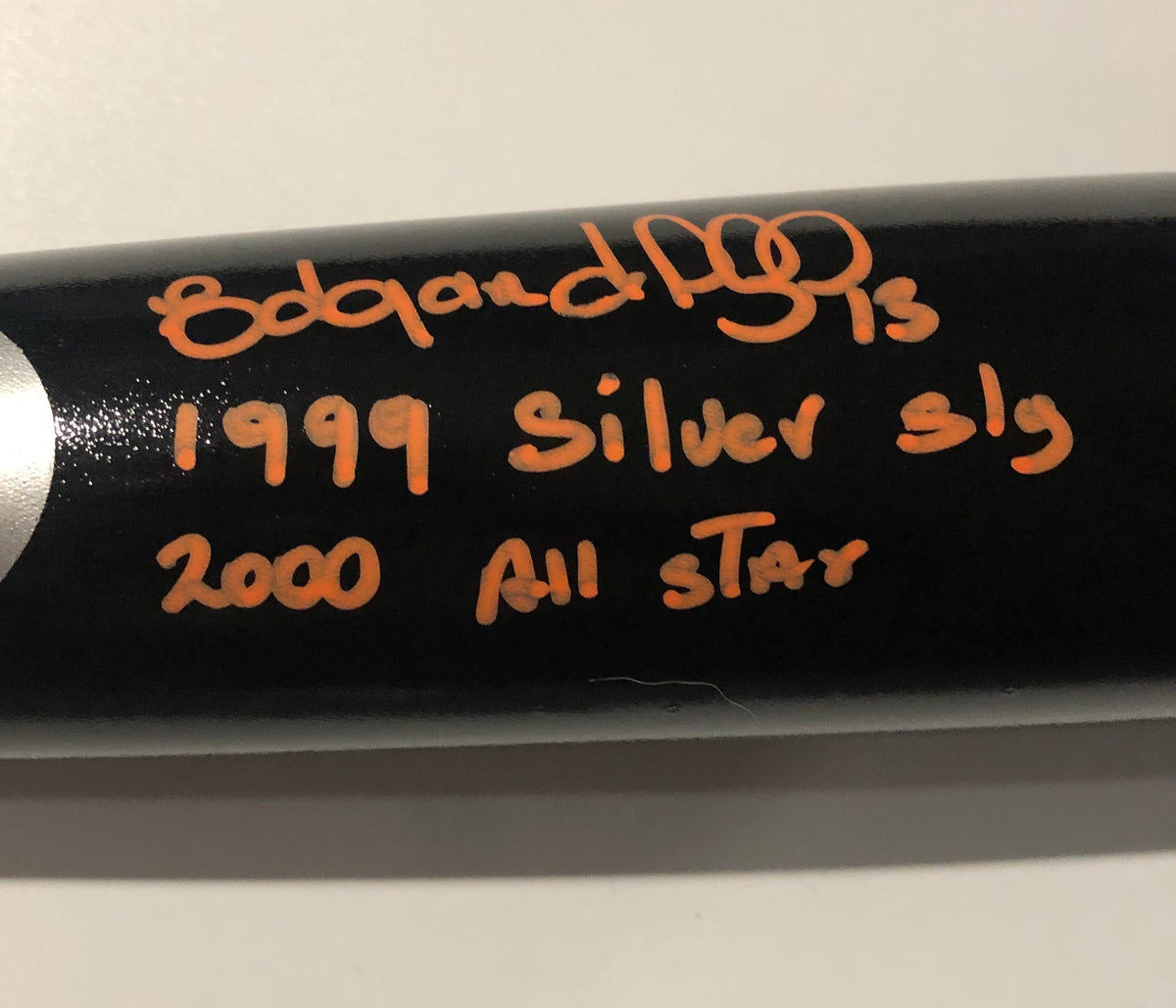 Kevin Pillar Autographed Black Rawlings Pro Model Bat w/ Quote Inscription  (JSA)