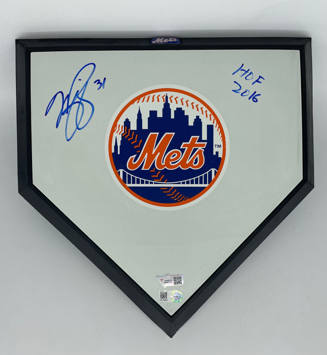 Mike Piazza Autographed Schutt Mini Homeplate with HOF 2016 Inscription(MLB/Fanatics)