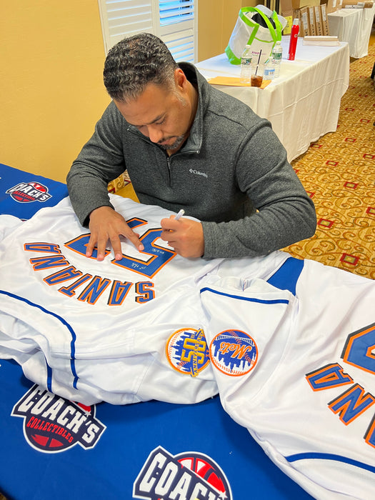 Johan Santana Autographed NY Mets CUSTOM Jersey w/ Multiple Inscriptions (JSA)